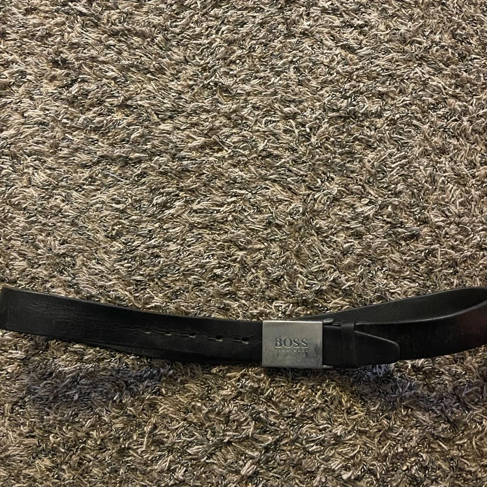 Hugo Boss Leather Belt Brown
